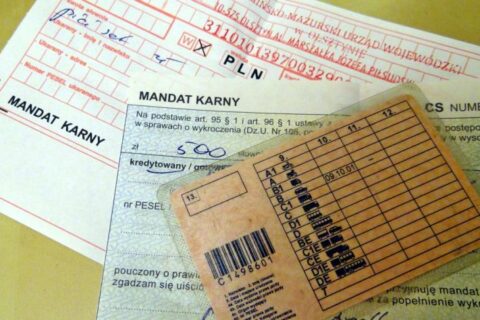 wystawienie mandatów