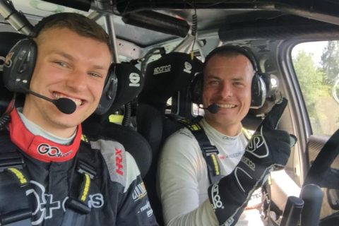 Rajd Rzeszowski: Brzeziński przed Grzybem na testowym