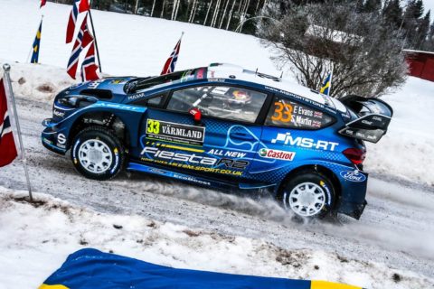 Rajd Szwecji: Evans dyktuje tempo. M-Sport Ford rządzi w lasach Varmland