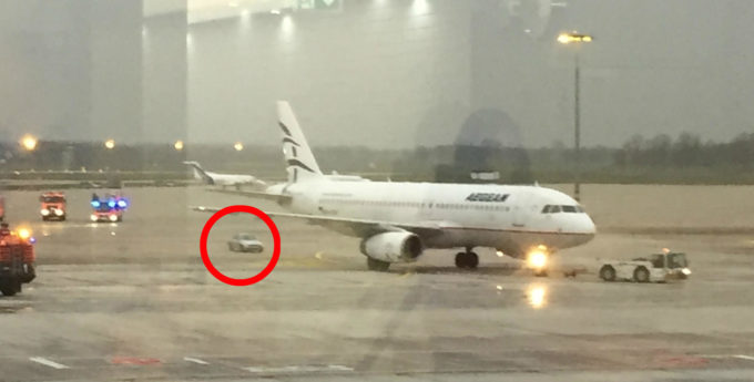 Naćpany Polak gonił swoim BMW samolot na lotnisku w Hanowerze – nowe fakty