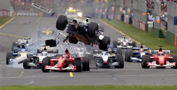 Kultowe wyścigi F1: Latający Williams i carmagedon na torze