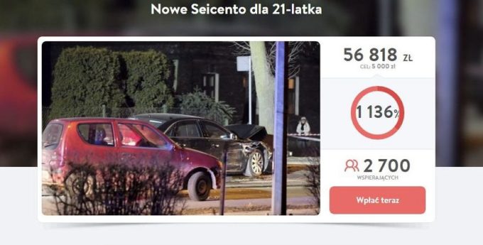 Zbiórka na Seicento dla Sebastiana – pieniądze trafiły na konto żony organizatora zbiórki?
