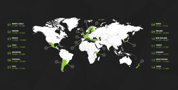 Od Monte Carlo do Tokio. FIA opublikowała kalendarz WRC 2020