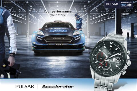 Partner teamu WRC z ekscytującą nowością w kolekcji Pulsar Accelerator. Zegarek wygląda jak deska rozdzielcza rajdówki