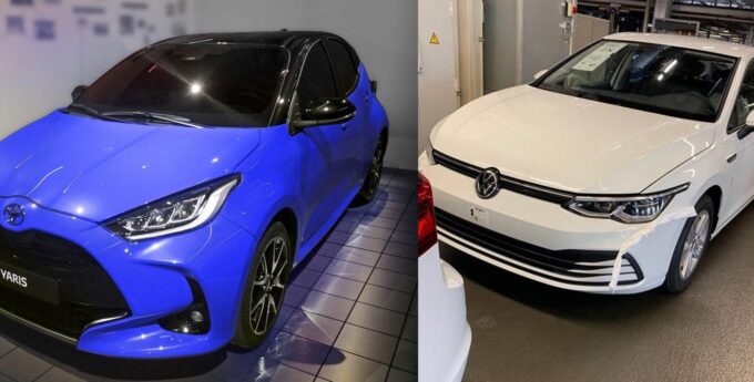 Szpiedzy uprzedzają producentów. Toyota Yaris 2020 i Volkswagen Golf Mk8 bez cenzury