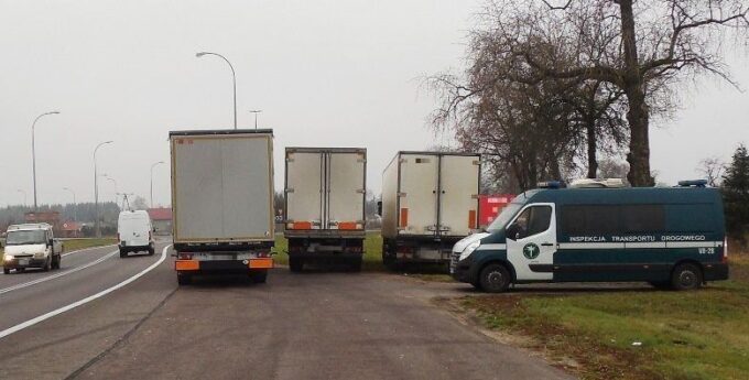 ITD kontrolowała ciężarówki należące do przewoźników zza wschodniej granicy. Suma kar to 36 tys. zł.