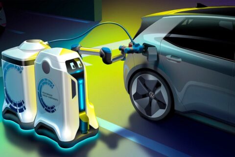 Według Volkswagena, coś na wzór droidów R2D2 wyeliminuje problemy z zablokowanymi stacjami ładowania aut elektrycznych