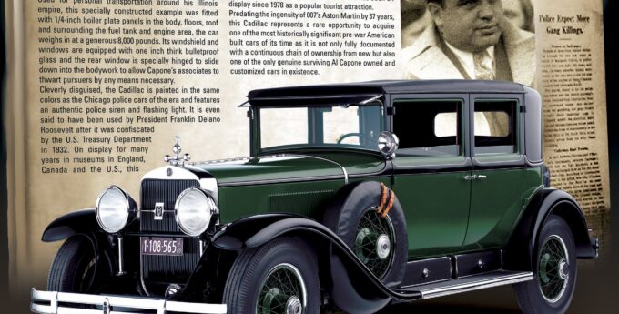 Ten Cadillac z 1928 należący do Ala Capone trafił na aukcję. Ma iście gangsterskie wyposażenie i cenę