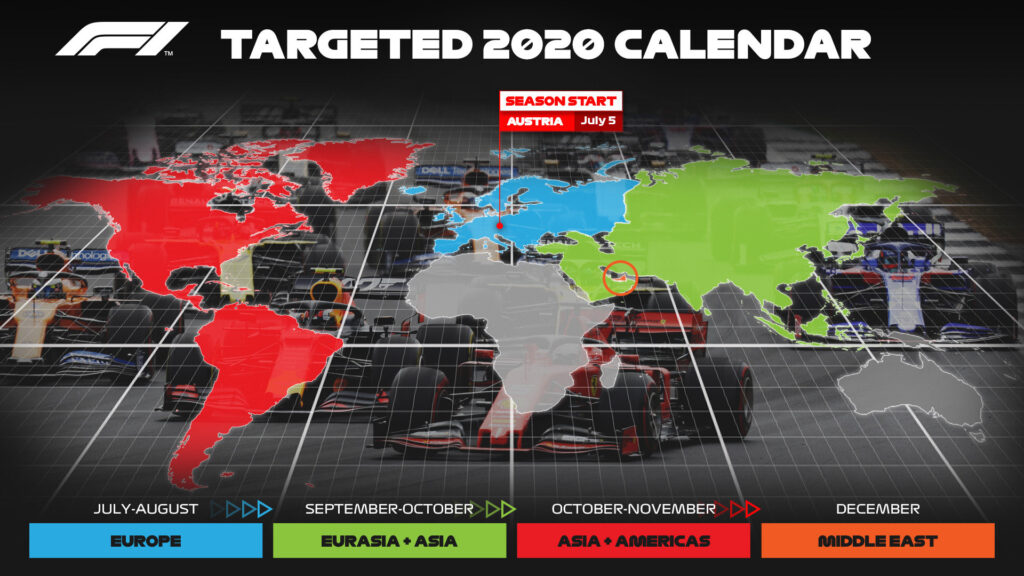 Zarys nowego kalendarza F1 2020