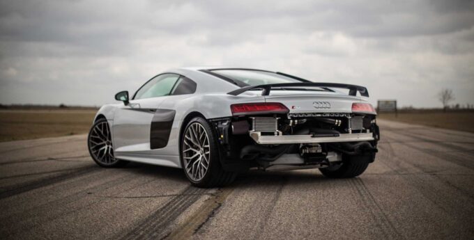 To najbardziej szalone Audi R8 Twin Turbo By Hennessey może dysponować mocą nawet 912 KM