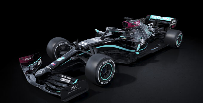 Mercedes W11 czarne malowanie