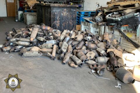 wycięty katalizator