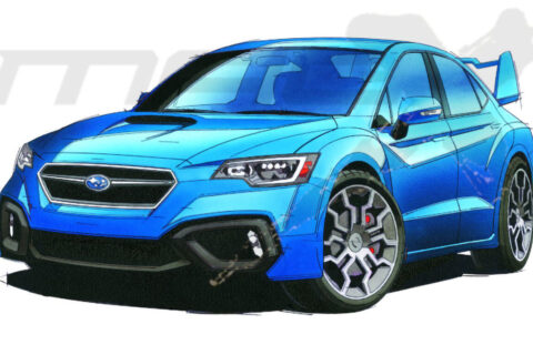 Nowe Subaru WRX STI (szkic)