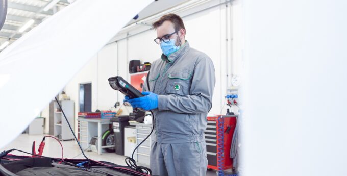 samochód z silnikiem diesla