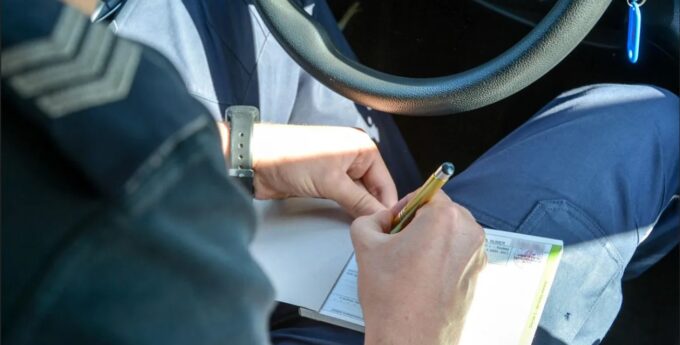 policja kierowcę mandat