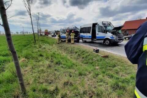 wypadek policyjnych radiowozów