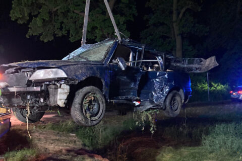 wypadek volkswagen mercedes