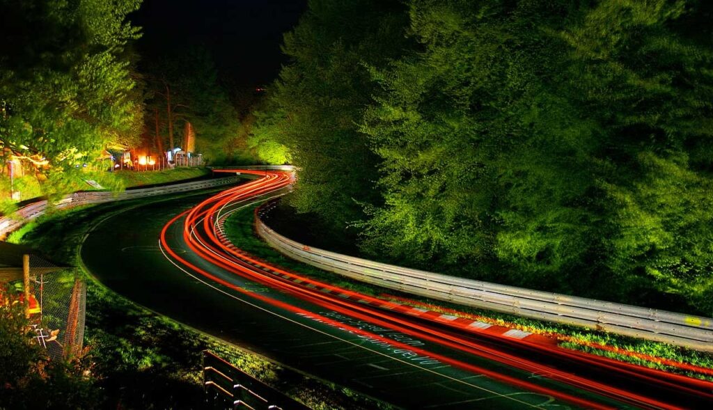 Nordschleife z Sabine Schmitz Kurve
