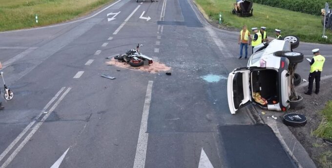 wypadek motocykl motocyklista