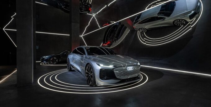 Audi A6 e-tron concept at Milano Design Week