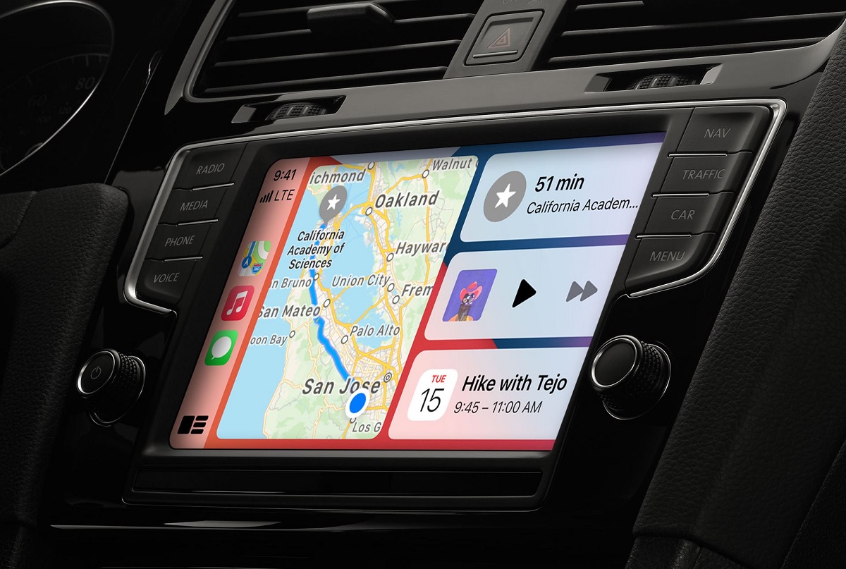 awarii nawigacji carplay