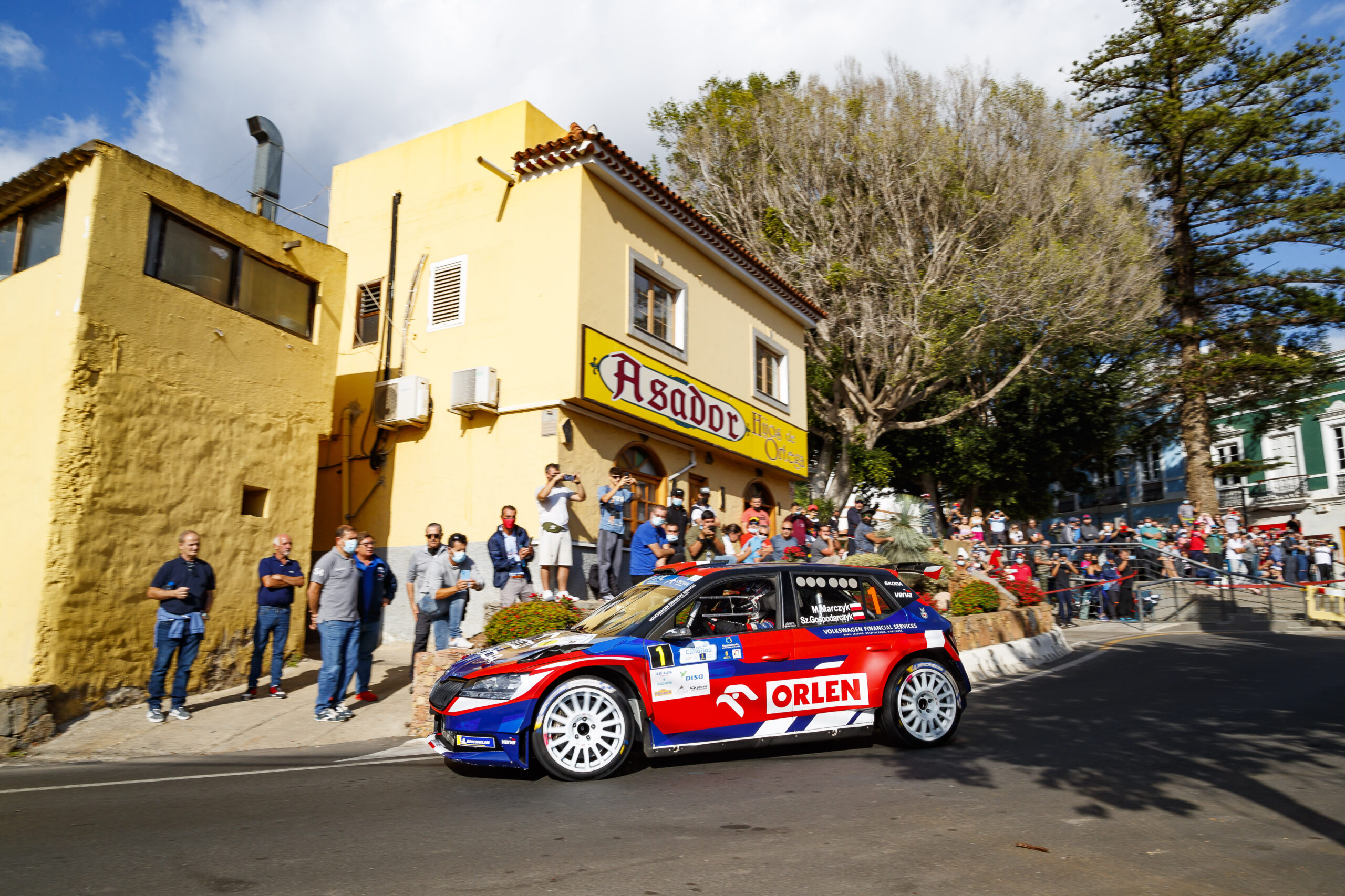 Miko Marczyk / Szymon Gospodarczyk / Skoda Fabia Rally2 evo / Rajd Wysp Kanaryjskich / ERC / 2021