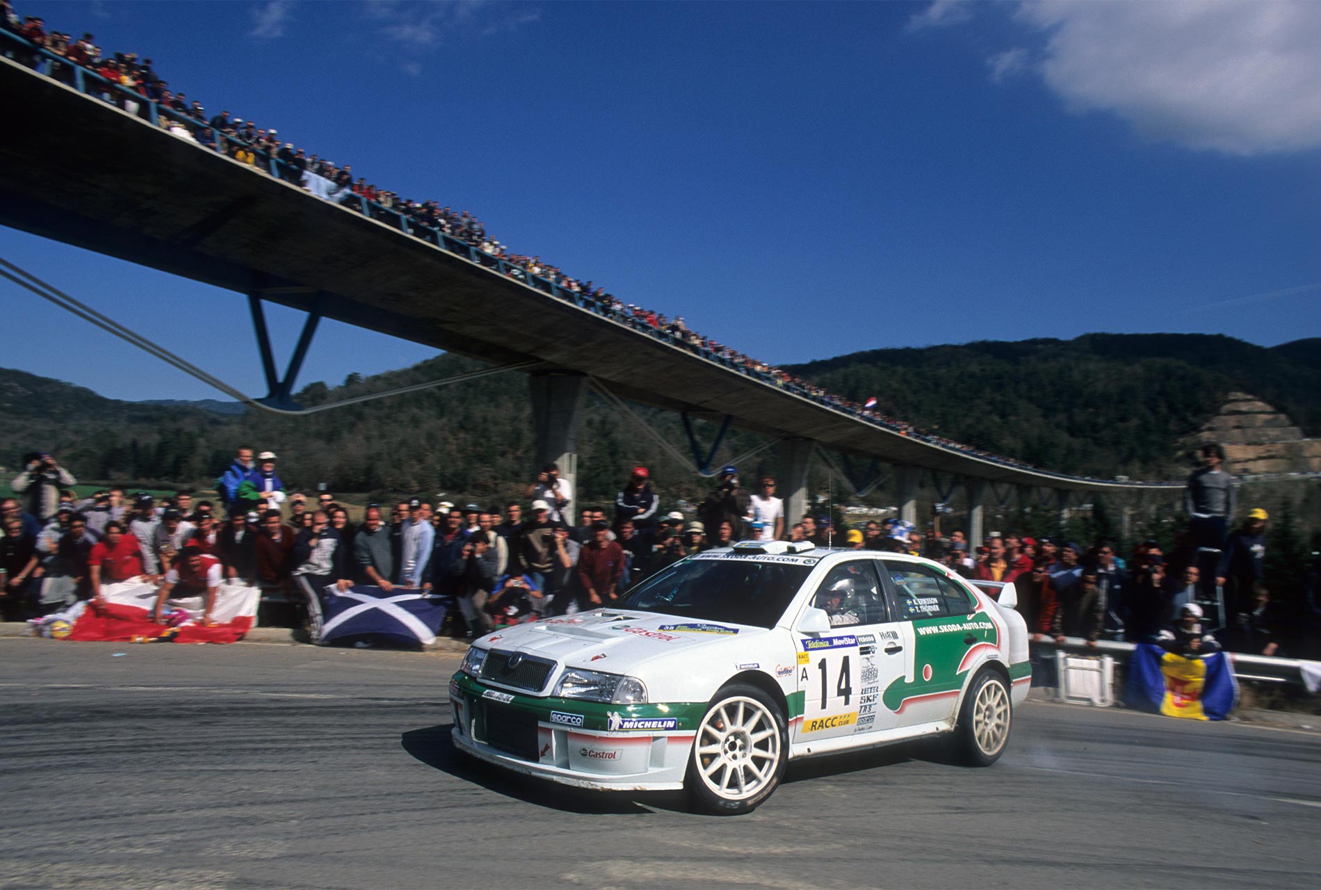 Kenneth Eriksson (Skoda Octavia WRC) - Rajd Katalonii 2002