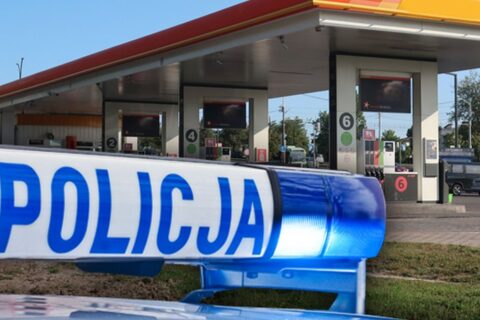 diesel policja stacja paliw