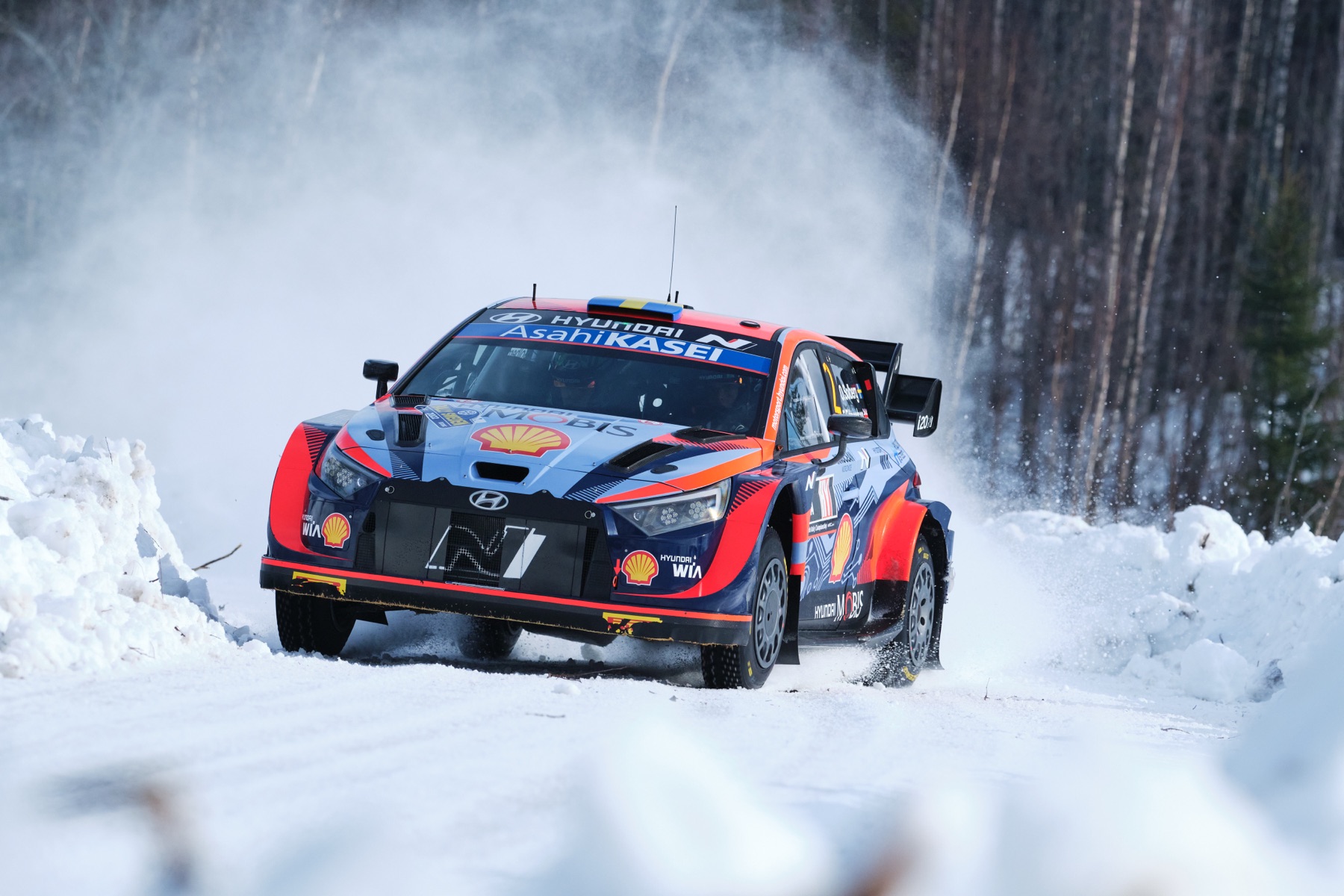Oliver Solberg / Hyundai i20 Rally1 / Rajd Szwecji 2022 / WRC