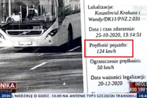POLSKA: Jechał autobusem miejskim 124 km/h. Ludzie byli w szoku, wszystko uwiecznił fotoradar
