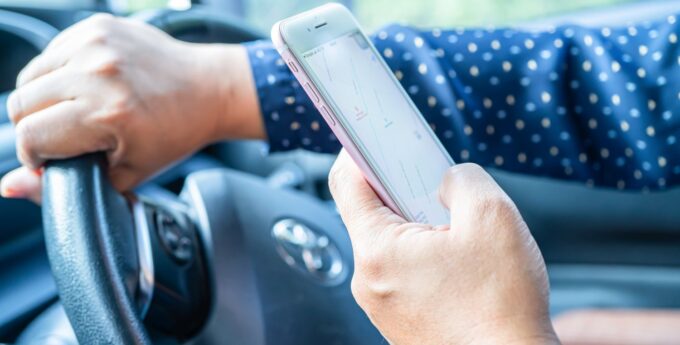 mandat kierowca telefon