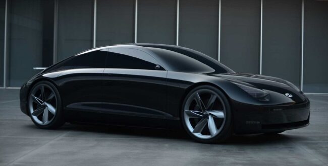 Hyundai przedstawia model IONIQ 6 na szkicu koncepcyjnym. Co to są za kształty!