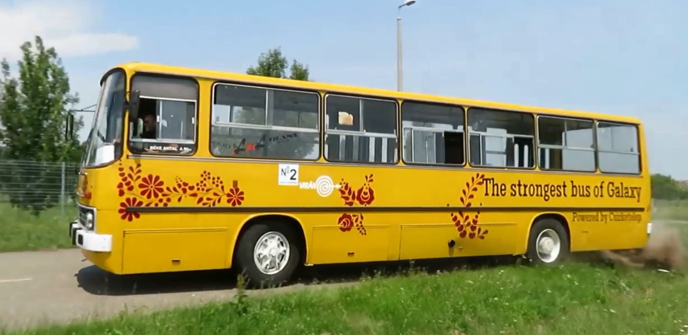 autobus drift niesamowite wideo nagranie