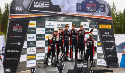 Toyota GR Yaris Rally1 śmiga na Rajdzie Finlandii. Toyota Gazoo Racing i Kalle Rovanperä umacniają się w klasyfikacji