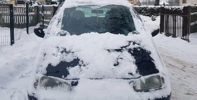 policja mandat śnieg kontrola rekordzista