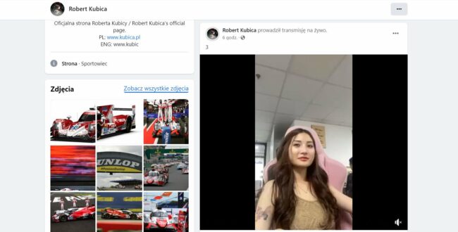 Kubica stracił konto na Facebooku! Ktoś się włamał!