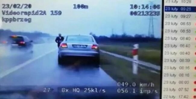 Cwaniak z Rumunii chciał wyłudzić odszkodowanie. Niestety próbował to zrobić na nieoznakowanym radiowozie grupy SPEED