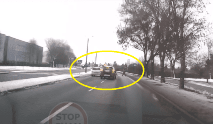 wyprzedzanie policja przejście dla pieszych pieszy mandat