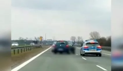 Ukradł alkohol i uciekał autostradą A4. Wcześniej wciągnął sporo kokainy – jest nagranie z pościgu