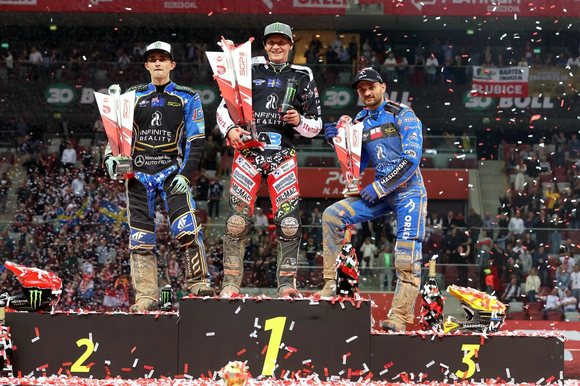 speedway grand prix warszawa narodowy zmarzlik doyle lindgren holder podium