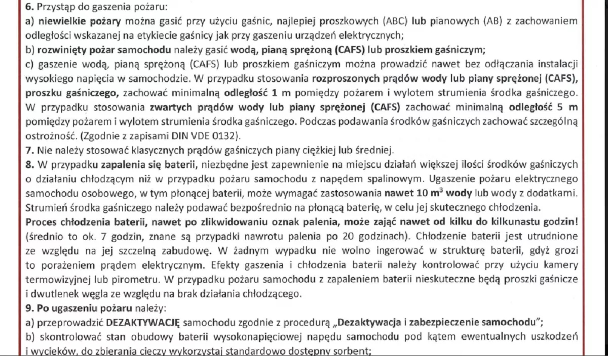 zakaz dla elektrykow w podziemnych garazach