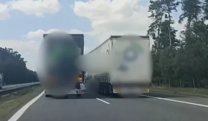 Kierowcy TIR-ów zapomnieli, że nie mogą się już wyprzedzać. Mandaty wystawiane są jeden za drugim