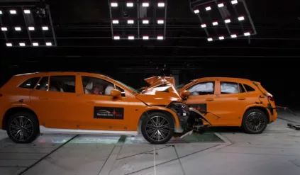crash test samochodo elektrycznych mercedes
