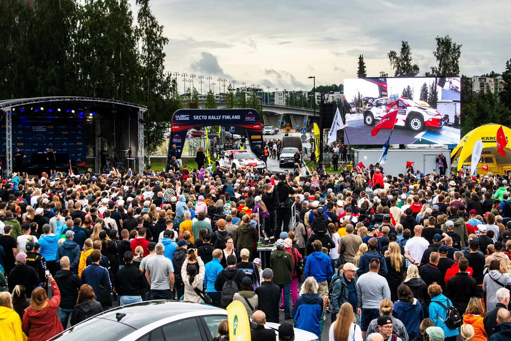 Rajd Finlandii 2023 / tłumy kibiców