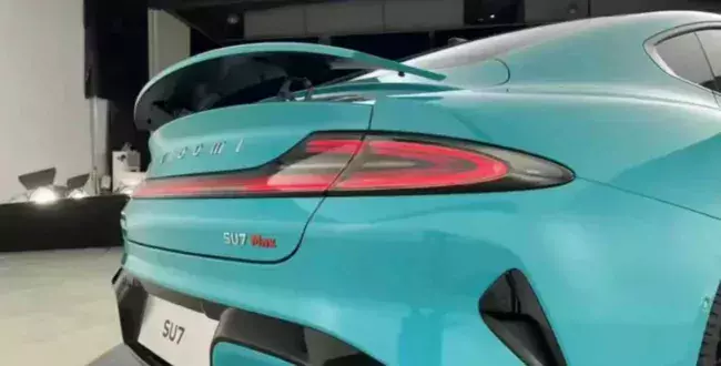 EV Xiaomi-SU7 samochód ujawniony przez CarChina