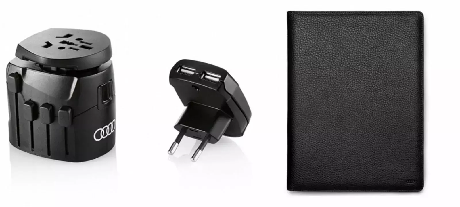 adapter podróżny i etui na dokumenty audi