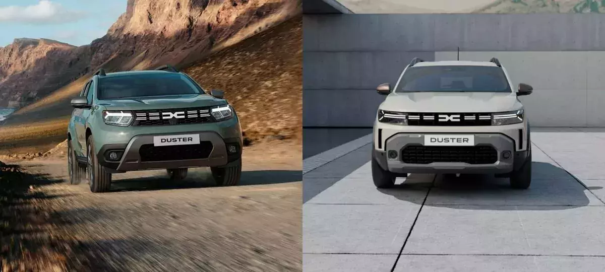 dacia duster 3 i 2023 przód różnice