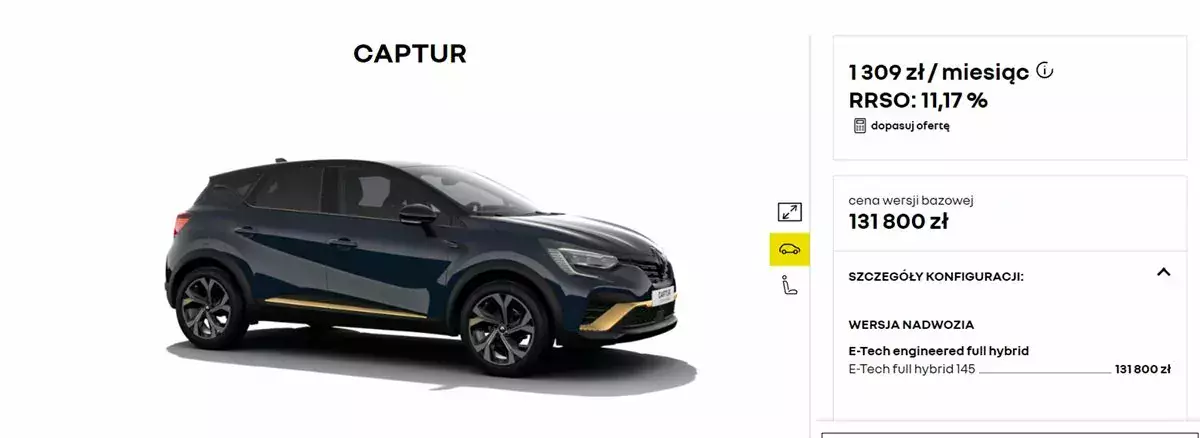 Miejski SUV od Renault wygrwa z Toyotą większą mocą silnika, ale przegrywa cennikiem