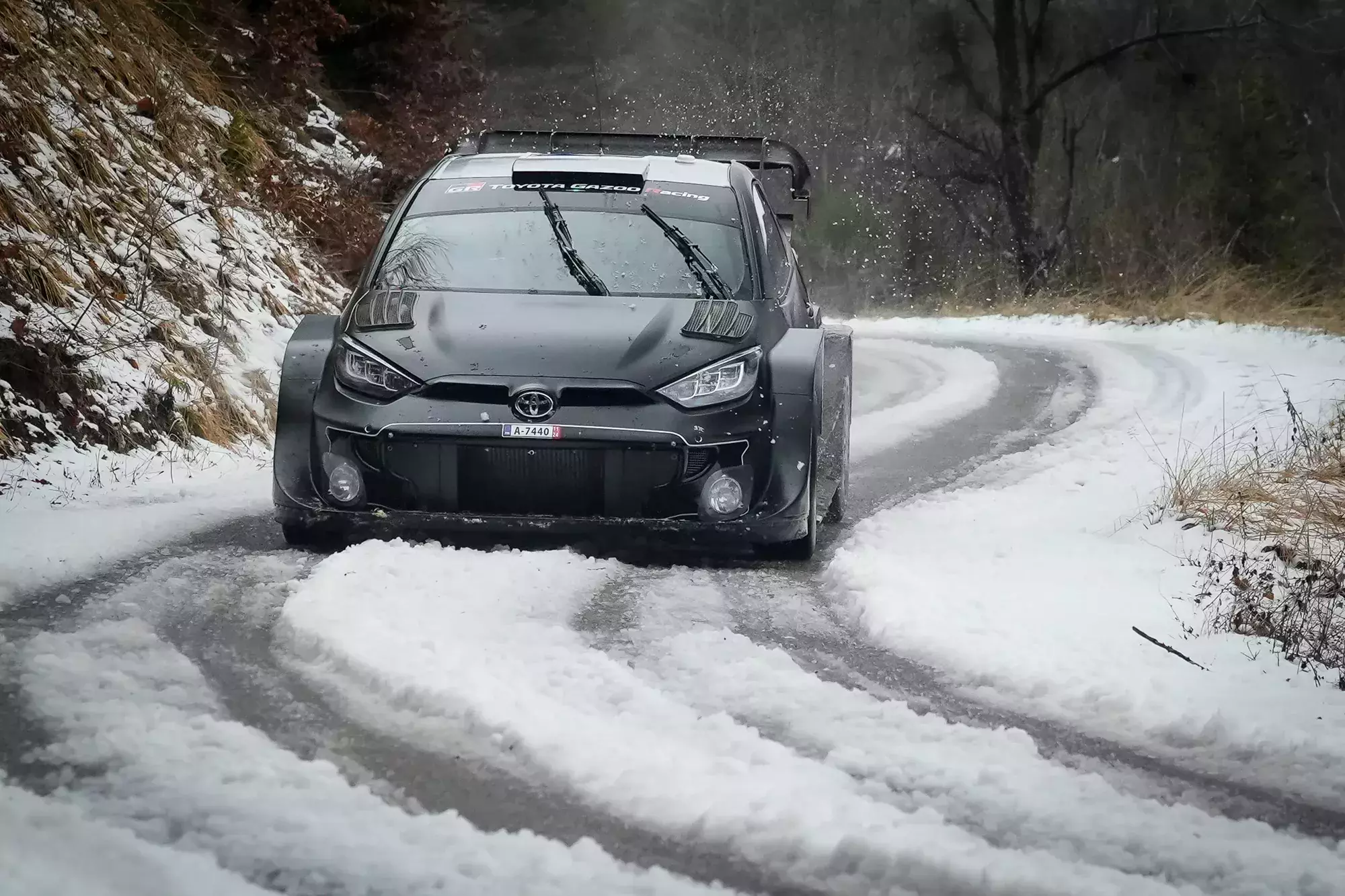 Takamoto Katsuta / Toyota GR Yaris Rally1 / Testy przed Rajdem Monte Carlo 2024