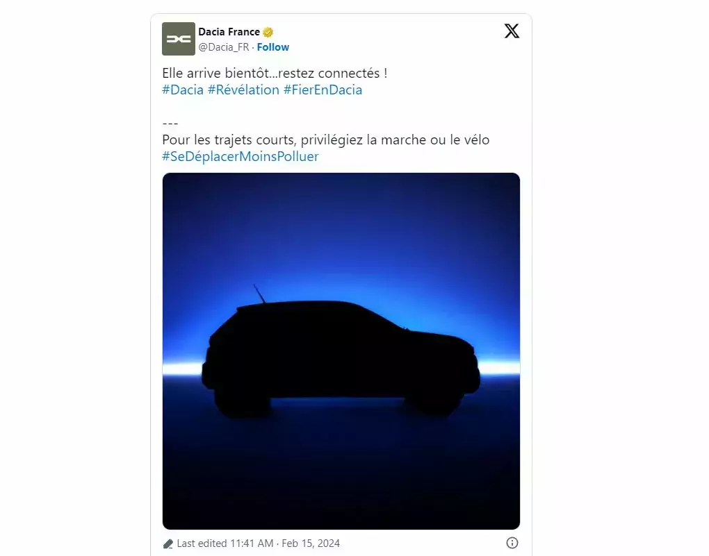 Dacia France ogłasza modernizacje modelu Spring